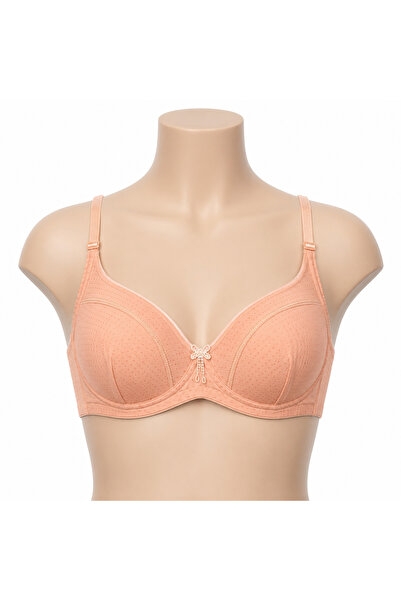 Generic Women's Bra-Top Rose Beige Color with Floral Details, Size 48 |   Adj...