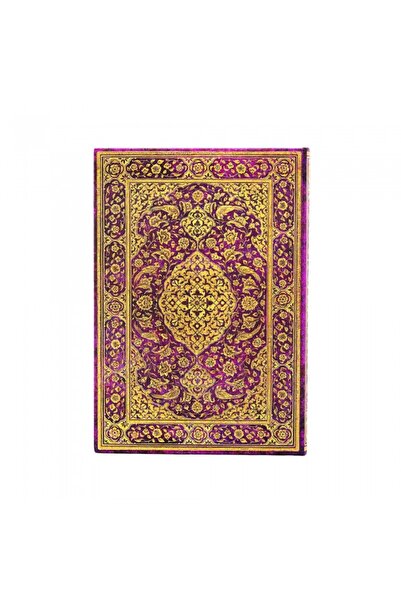 Paperblanks Caiet, Paperblanks, hartie, 144 pagini, 18 x 12.5 cm, mov/galben