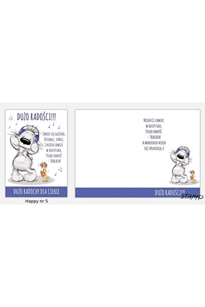 STAMP Felicitare Happy B6, cu plic, format 179×134 mm, cu folie, multicolor, ...