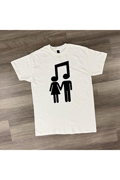 Grafftee Clothing Tricou oversize unisex cu imprimeu pentru cupluri de iubito...