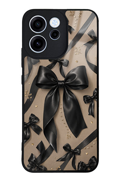 Spoyi Oppo Reno 15F Midnight Bow Tasarımlı Glossy Telefon Kılıfı