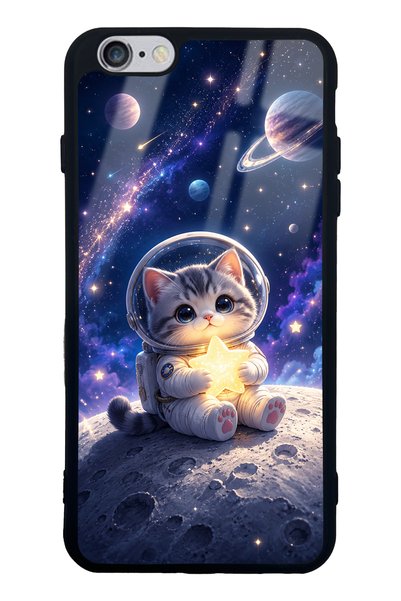 Spoyi iPhone 6 Plus Starlight Space Kitty Design Glossy Phone Case