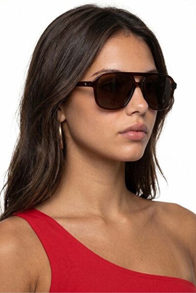 Bilge Karga Leah Brown Brown Sunglasses