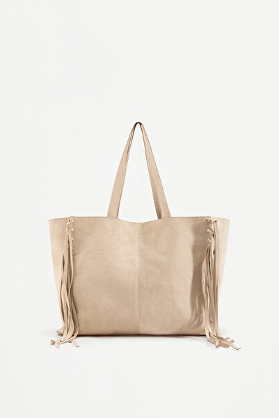 LEFTIES Suni süet shopper çanta