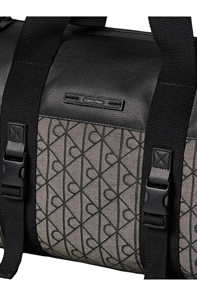 Calvin Klein MIXED EMBLEM AOP DUF, 7UL Erkek Siyah Çanta