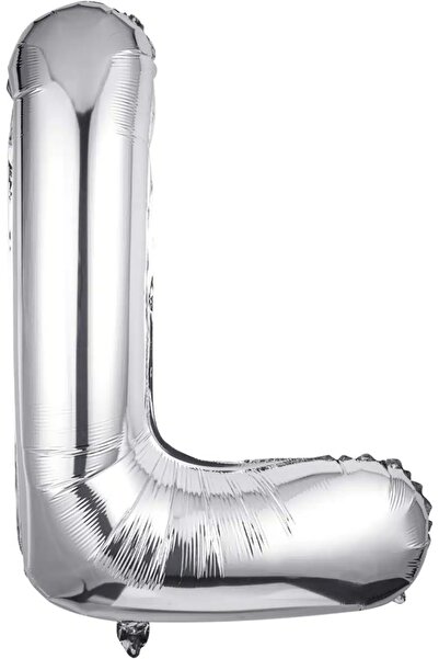 Baloane Vesele Balon Folie Litera L Silver 40 cm LTR5-L
