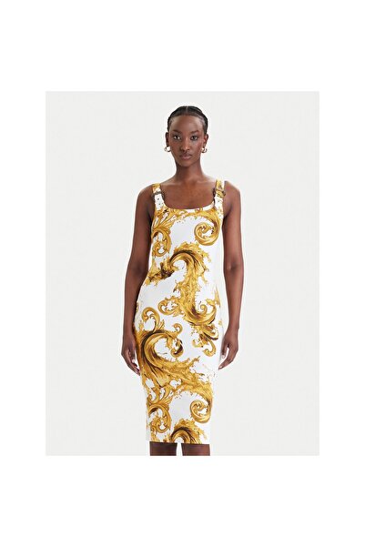 VERSACE JEANS COUTURE Γυναικείο Καθημερινό Φόρεμα 80HAO943 JS550 Λευκό