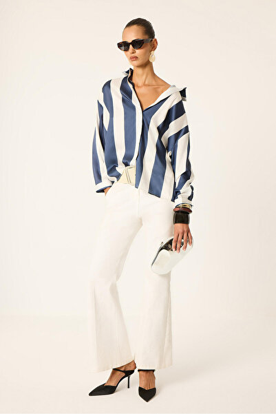 Touché Privé STRIPED SATIN SHIRT