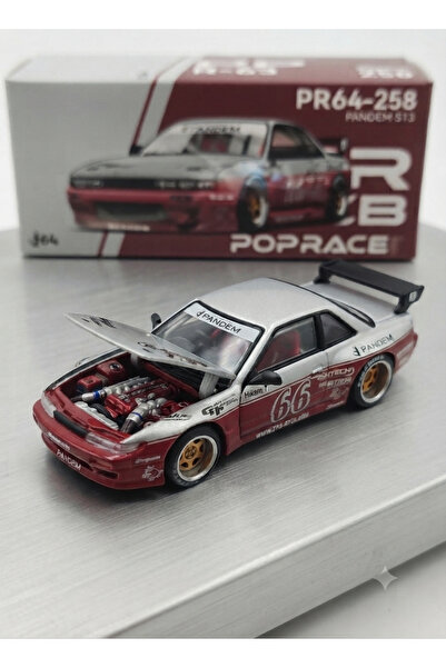 pop race 1 Poprace 1/64 Pandem S13 Nissan Silvia - Diecast Collectible Model Car
