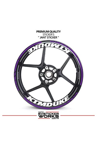 ARONA Ktm duke wheel sticker - interior & exterior - ktm duke text decal model