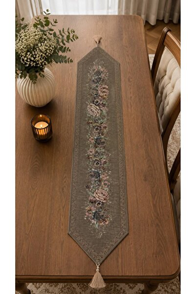 Yeshome Collection Vintage Bouquet 35X170 Tasseled Woven Tapestry Runner