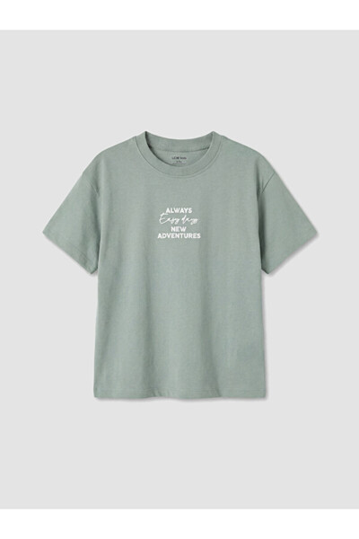 LC Waikiki Slogan Printed Boy's T-Shirt for Style Enthusiasts from Uzg Store