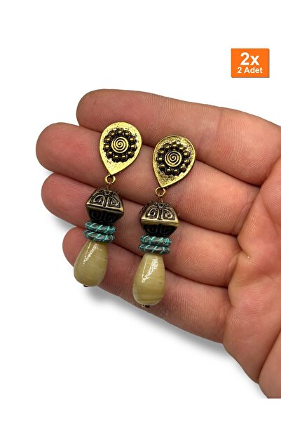 Bozhi أقراط مصنوعة يدويًا بتصميم خاص كهدية