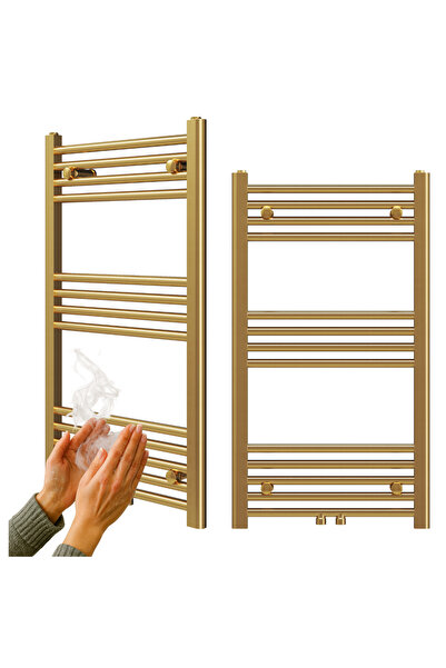 Granitan Set Radiator Baie Granitan, 90x50 cm, 344 W, Otel, Aurie