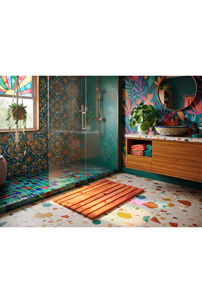 Ahşap Banyo Paspası
