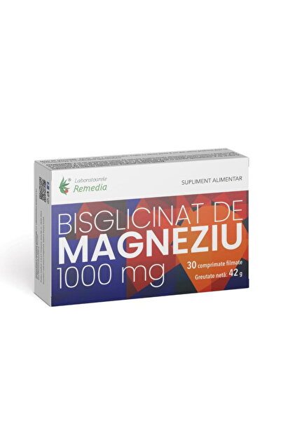Remedia Bisglicinat de Magneziu 1000mg 30cpr