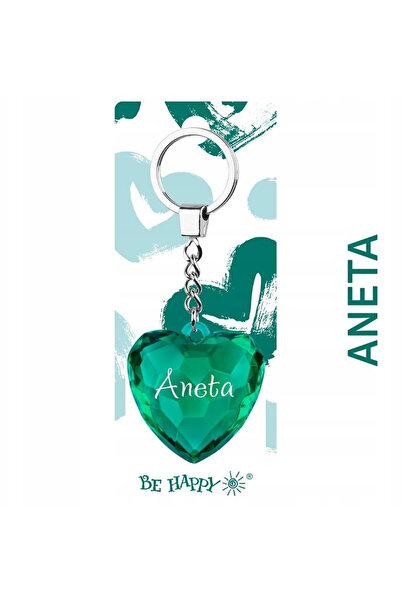 Be-Happy Gifts , breloc inima din acrilic cu pandantiv fatetat si inel metali...