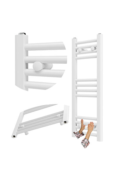 Granitan Radiator Baie Breno, 30x80 cm, Alb, Otel, 224 W
