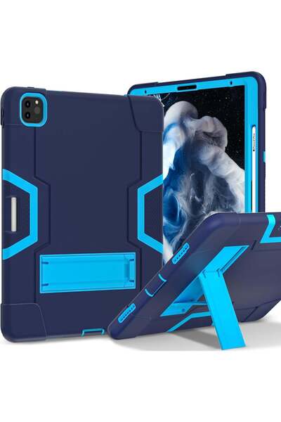 SIGLOO Clamshell Case pentru iPad Air 13 2025/2024 M3/M2 cu Kickstand Albastr...