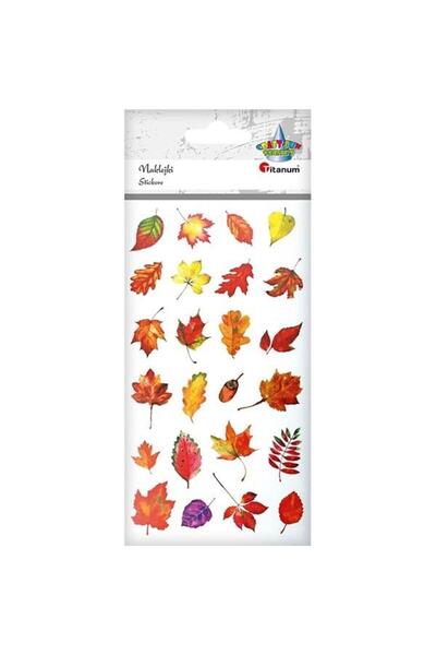 Titanum Set 24 stickere decorative, Titanum, Model frunze, Multicolor