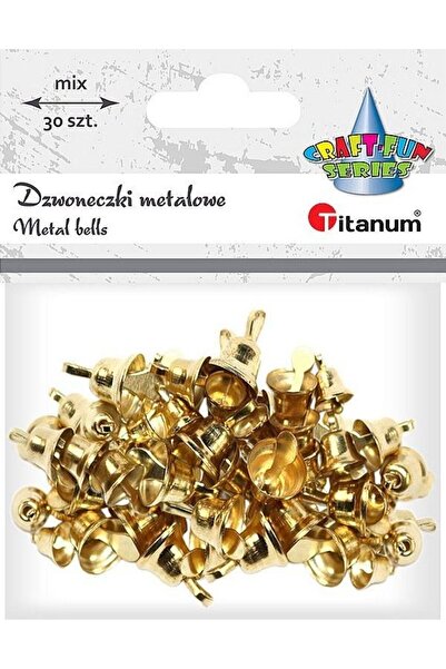 Titanum Set 30 clopotei decorativi, Titanum, Metal, Auriu