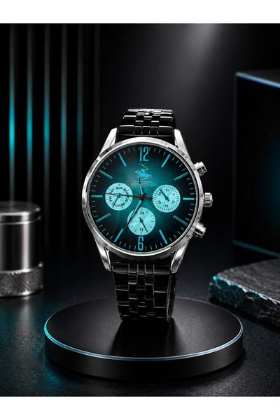 G Sport POLO Color Changing Holographic Glass Adjustable Cord Steel Wristwatch
