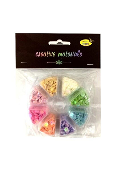 Galeria Hobby Paiete Galeria Hobby, taiate 6 mm, 8 culori pastel, Multicolor,...