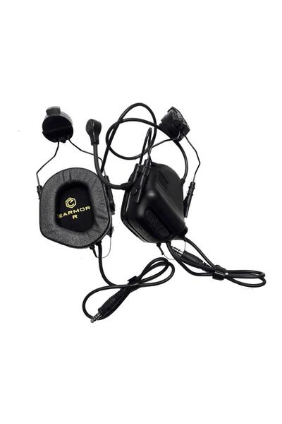 OPSMEN Ωτοασπίδες Ακουστικά Επικοινωνίας Earmor Μ32H MARK-I DUAL COM ARC Black