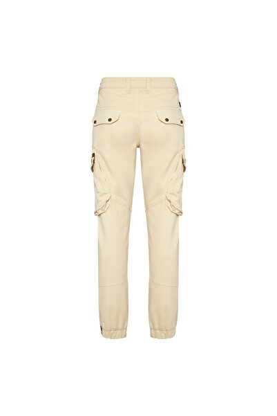 Alpha Industries Pantaloni bărbați din material textil 126215 Crem