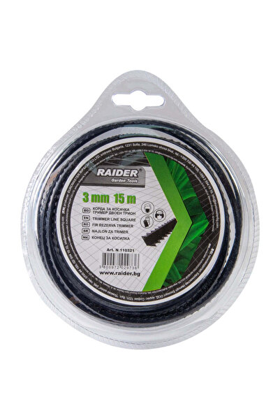Raider Fir pentru trimmer zimțat, 3 mm x 15 m, 110321