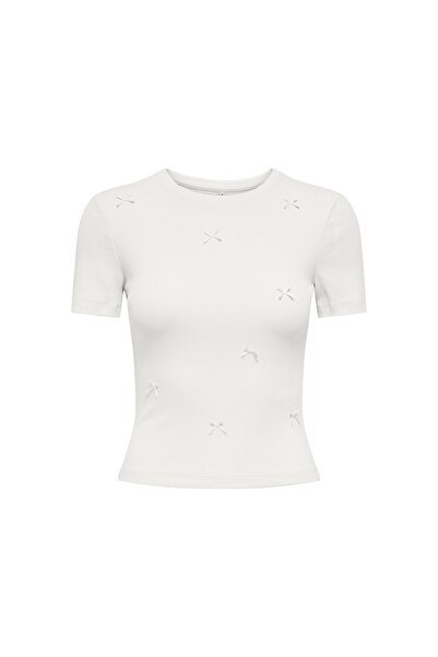 ONLY Tricou de damă 15369336 Crem