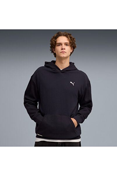 Puma Classic Relaxed Erkek Mavi Sweatshirt