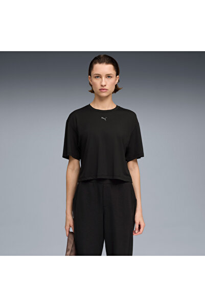 Puma Cloudspun Relaxed Tee Oversızed Siyah Tişört