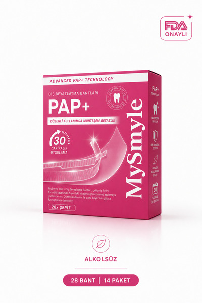 PAP+ Diş Beyazlatma Bandı , Profesyonel Beyazlık , 14 Paket - 28 Bant