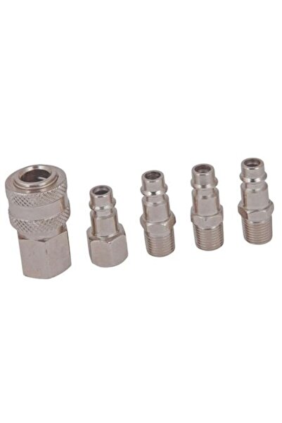 Next ®   Set de 5 cuplaje rapide Bspt 1/4 pentru furtunuri de aer comprimat ș...