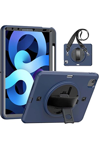 SIGLOO Husă Clamshell cu folie, curea și suport rotativ iPad Air 2/5/6/Pro 9....