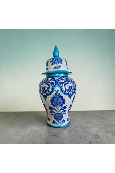 sema çini Handmade Porcelain 30 cm King Cube Vase