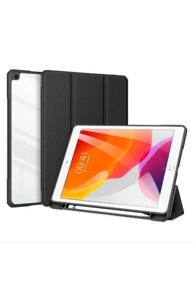 SIGLOO Husă Clamshell Case din Piele pentru iPad 7/8 10.2 inch DuxDucis Negru