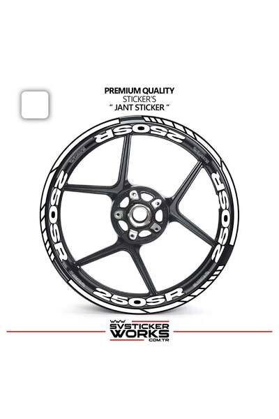 ARONA Cfmoto 250Sr Wheel Sticker and Inner Text Printed Label Sticker Model P...