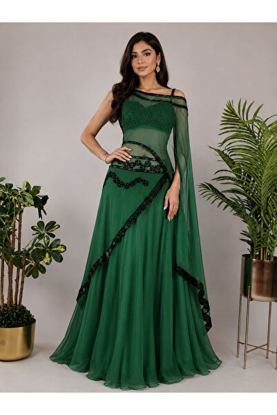 ASIAN Marina Dress Elegant Evening Dress Luxurious Soft Chiffon Fabric