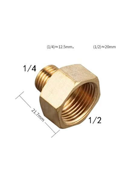 Choice M2 To F4 1/8" 1/4" 3/8" 1/2" Male to Female Thread Brass Pipe Connecto...
