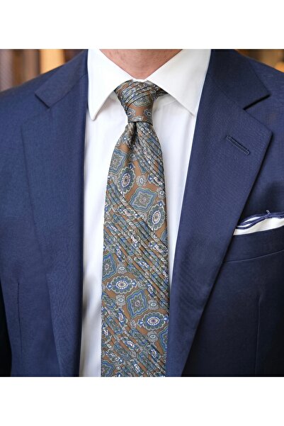 CROATE Premium Tencel Pleated Men's Tie Italian Design Special Textured Luxur...
