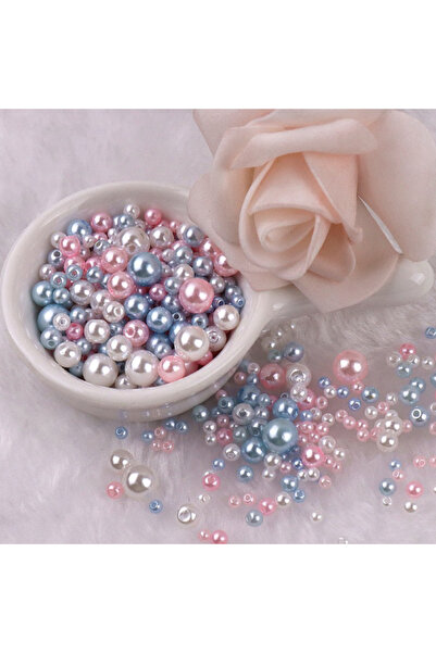 Choice 31 About 150pcs 3-8mm Mixed Beads Colorful Imitation Pearls Plastic Be...