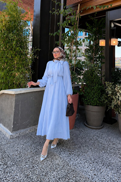 RİELLA Eliz Fiyonk Detaylı Yazlık Tesettür Elbise