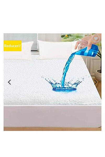 RMR textile Protectie saltea impermebila,tip husa cu elastic alb