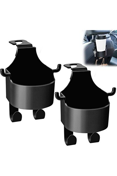 Arabest Car Cup Holder,2-Piece Multifunctional with Purse Hook,Universal Vehi...