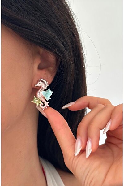 AychaAksesuar Colorful Seahorse Earrings