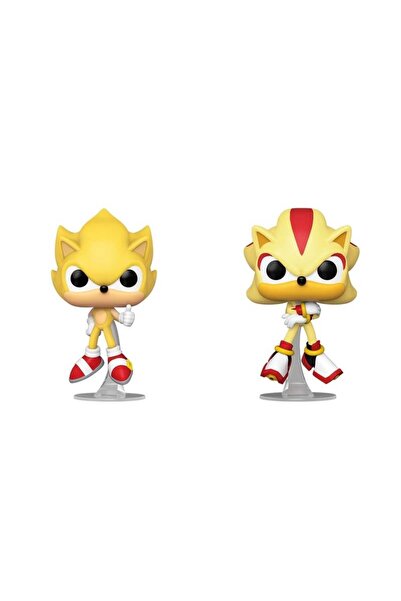 Funko بوب! ألعاب: سونيك - سوبر سونيك وشادو 2pk (FL) (إكس كيو إكس)