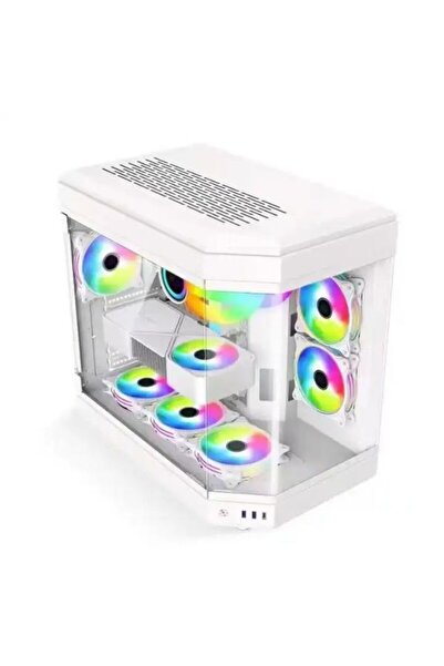TRUE NORT Rainbow desktop computer case supports ATX motherboard 360 water-co...