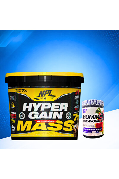 npl Hyper Gain Mass Gainer 4 kg + Body Armor Hummer Pre-Workout 330 g + Creat...